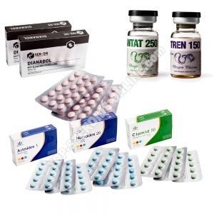 SUCHÉ HMOTNÉ BALENÍ (ORAL-INJECT) - DIANABOL + ENANTHATE 250 + TRI TREN + OCHRANA + PCT (10 týdny)